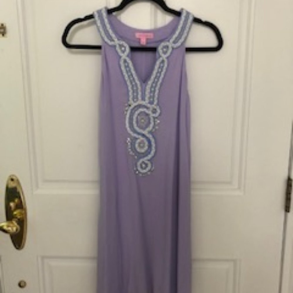 Lilly Pulitzer Beaded Neckline Swing Dress